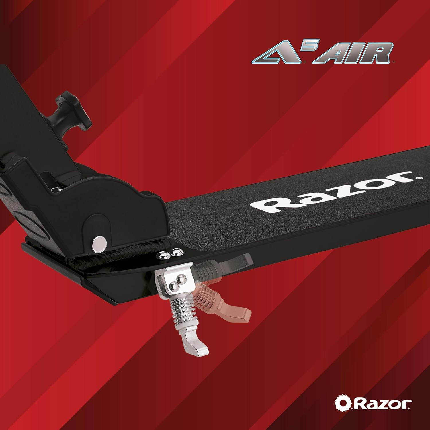 Razor A5 Air Kick Scooter for Adults and Teens, Height Adjustable Handlebars with Anti Rattle, Foldable Mechanism for Easy Storage and Transport, Supports Riders Up to 100 KG (220 Lbs).