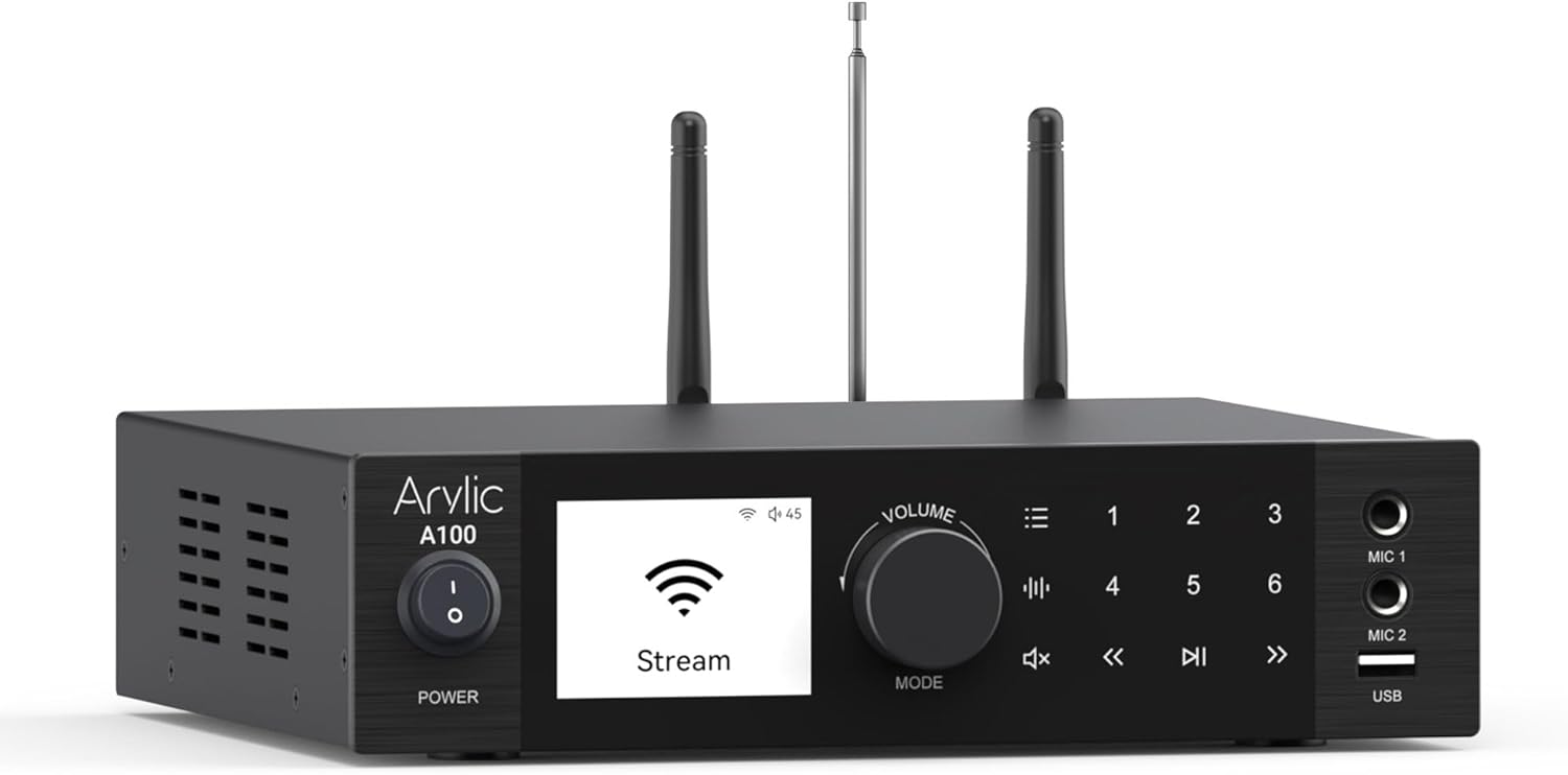 Arylic A100 Wireless Full Digital HiFi Amplifier with FM Radio