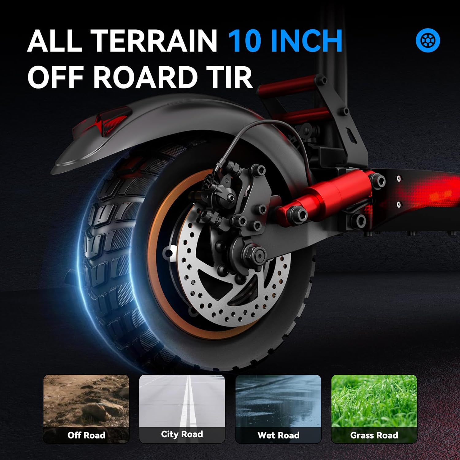 M4 Electric Scooter for Adults with seat 25-30 mph Fast Speed Heavy Duty 300+ lbs 10 inch Off Road Foldable e Scooter Mobility 31-37 Miles Long Range Bike e Scooters for Girls Men Teens