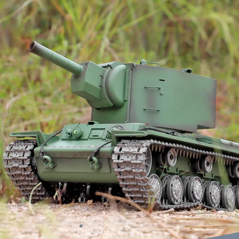 TOUCAN RC HOBBY US in Stock Henglong 1/16 7.0 Customized Soviet KV-2 Gigant RTR RC Tank 3949 Metal Tracks BB Airsoft That Shooting BB Bullets