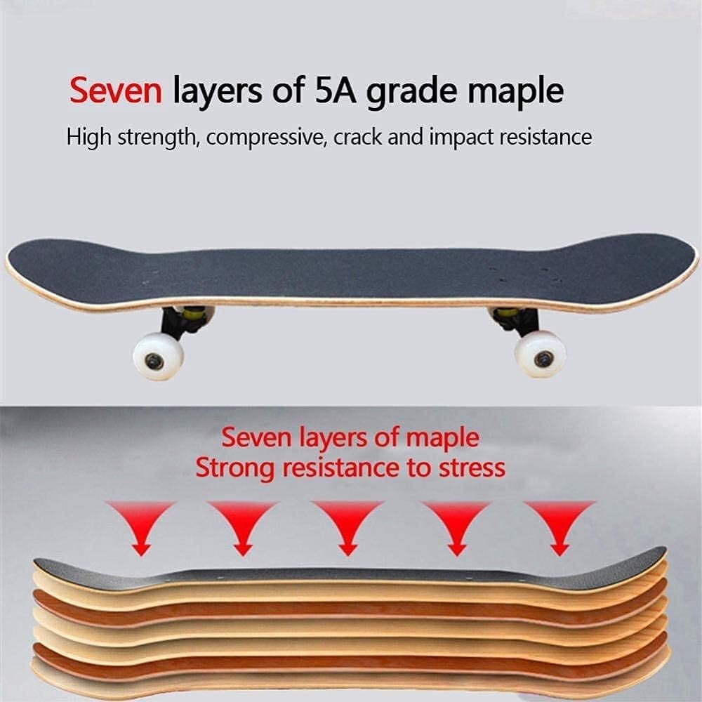 Four-Wheel Skateboard, Four-Wheel Double Kick Maple Board, 31-inch All-Purpose