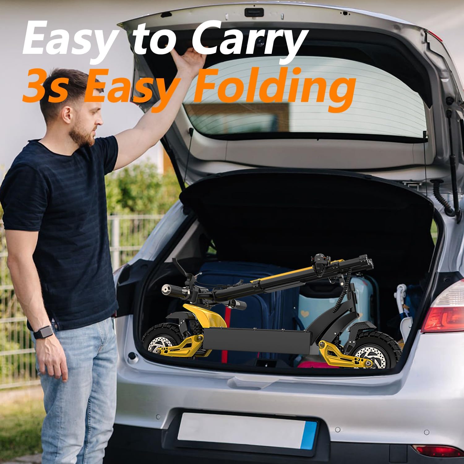 Electric Scooter Adults,1500W Motor, 48V 15/20Ah Battery, 31MPH Max Speed, 30Mile, Foldable E Scooter for Kids Ages 10-14, 267 lbs/11