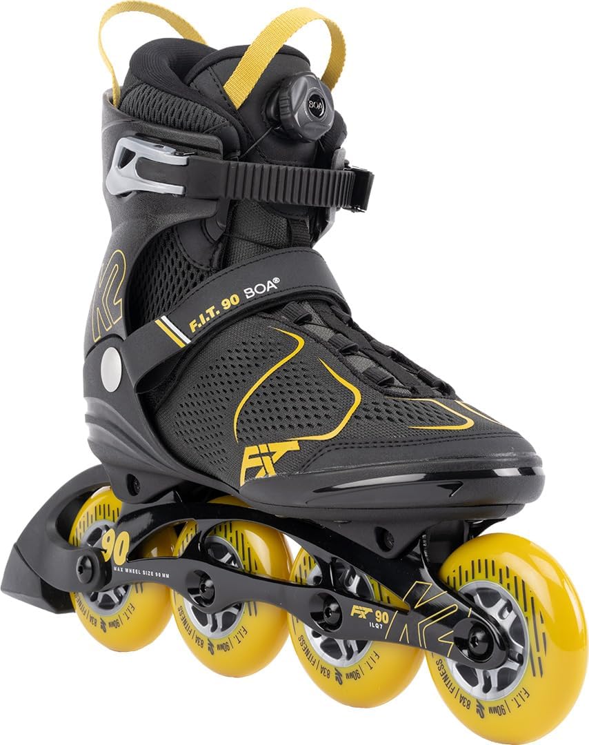 K2 F.I.T. 90 Boa Gray Mens Inline Skates
