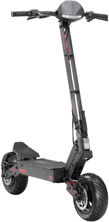 GT4 Electric Scooter Max 43.5 Miles and 43.5 Mph Speed Power by 2400W Motor, Foldable Electric Scooter for Adults with 11 Inch Road Vacuum Tires