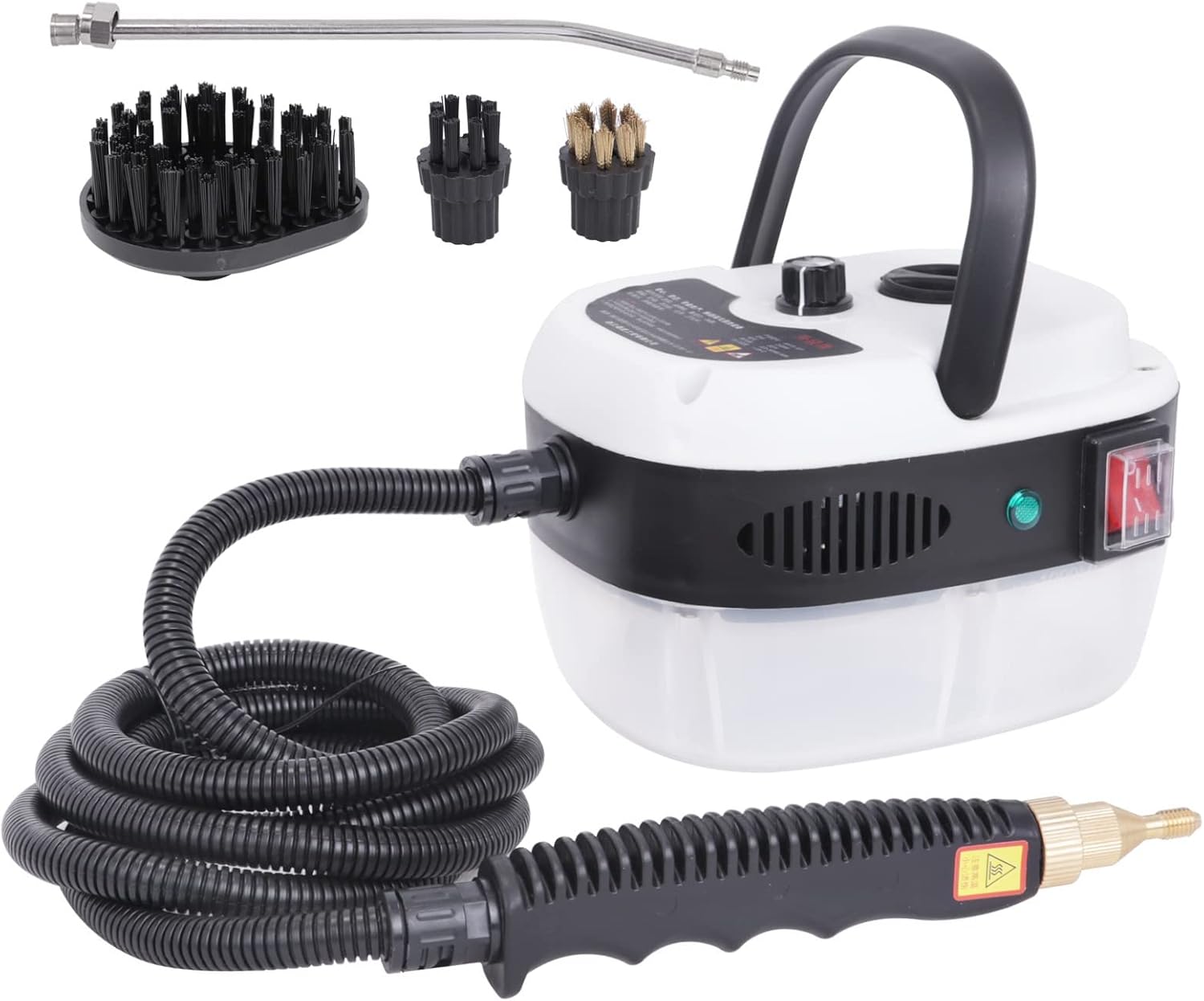 Handheld Steam Cleaner with Extension Hose and Accessory Set, Chemical-Free Cleaning Tool for Home and Office