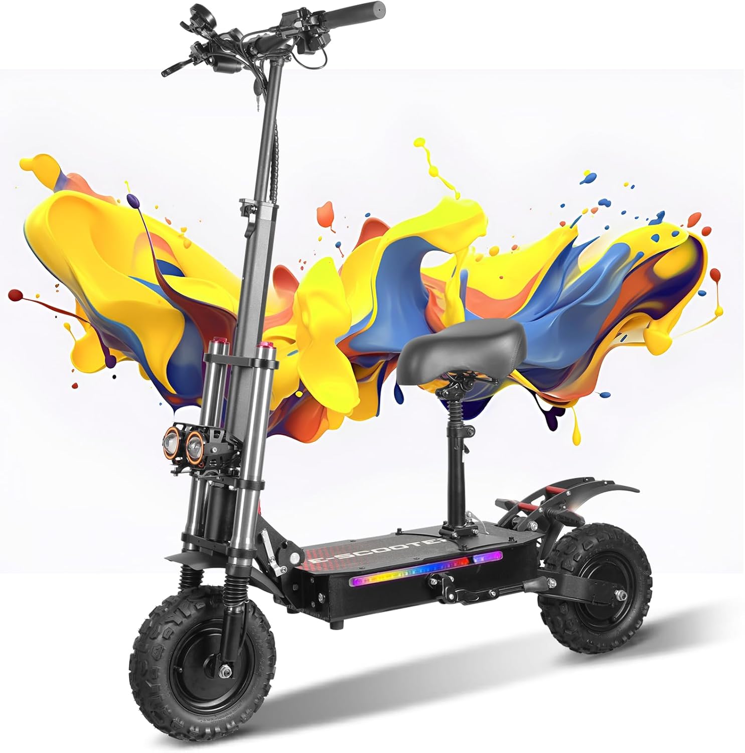 Electric Scooter, 22/23.6/25/30/31/34/37/62 Miles Long Range, Top Speed 19/22/28/34/60 MPH, 8.5