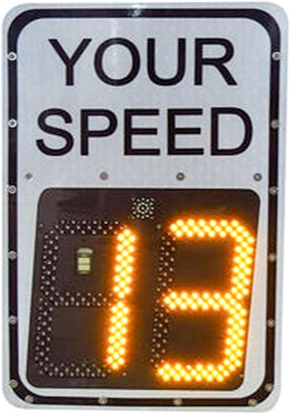 LED Radar Feedback Sign Traffic Warning Board Speed Display, Solar Limit