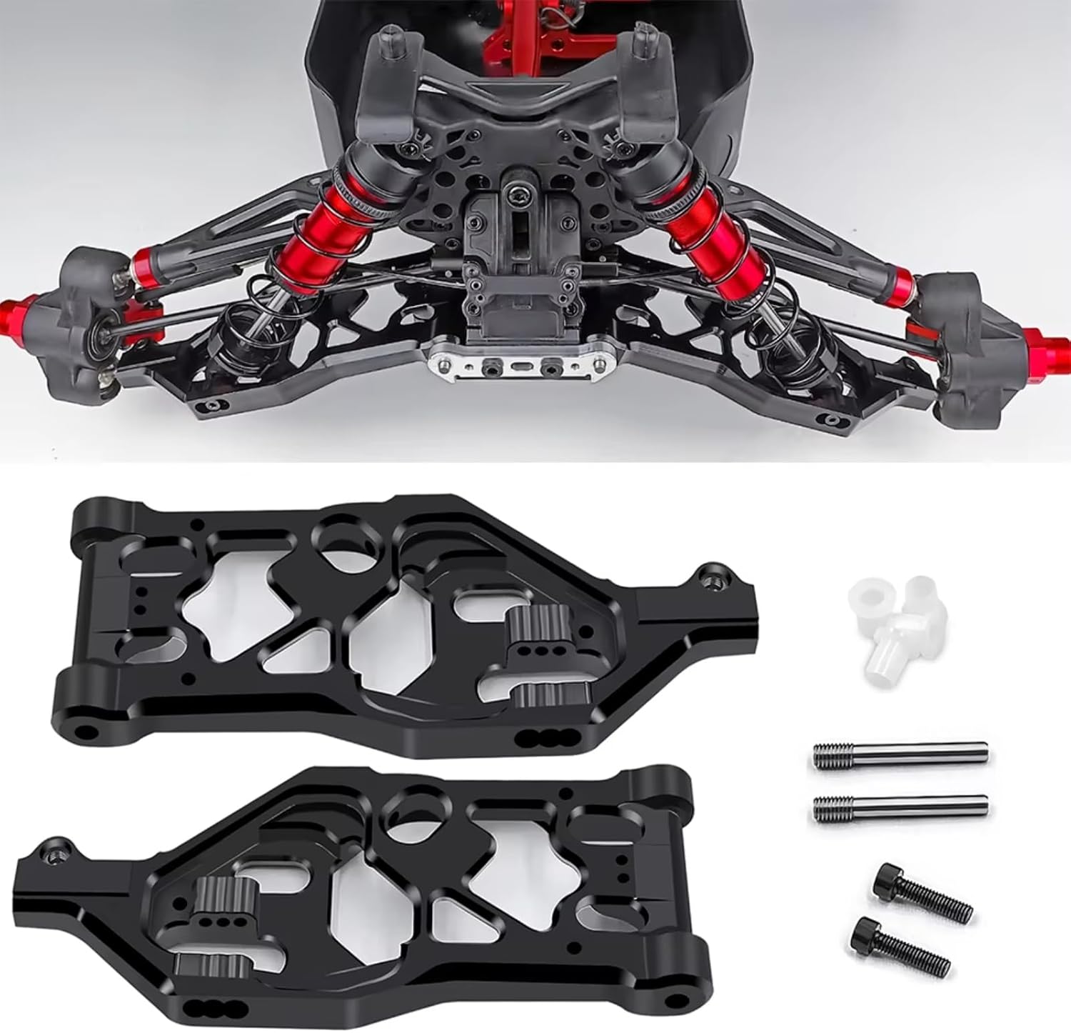 RC Cars Models Parts For Kraton 8S 1/5 CNC Aluminum Alloy Front/Rear Lower Suspension Arms Mount RC Car Truck Model Upgrade Parts(1set)
