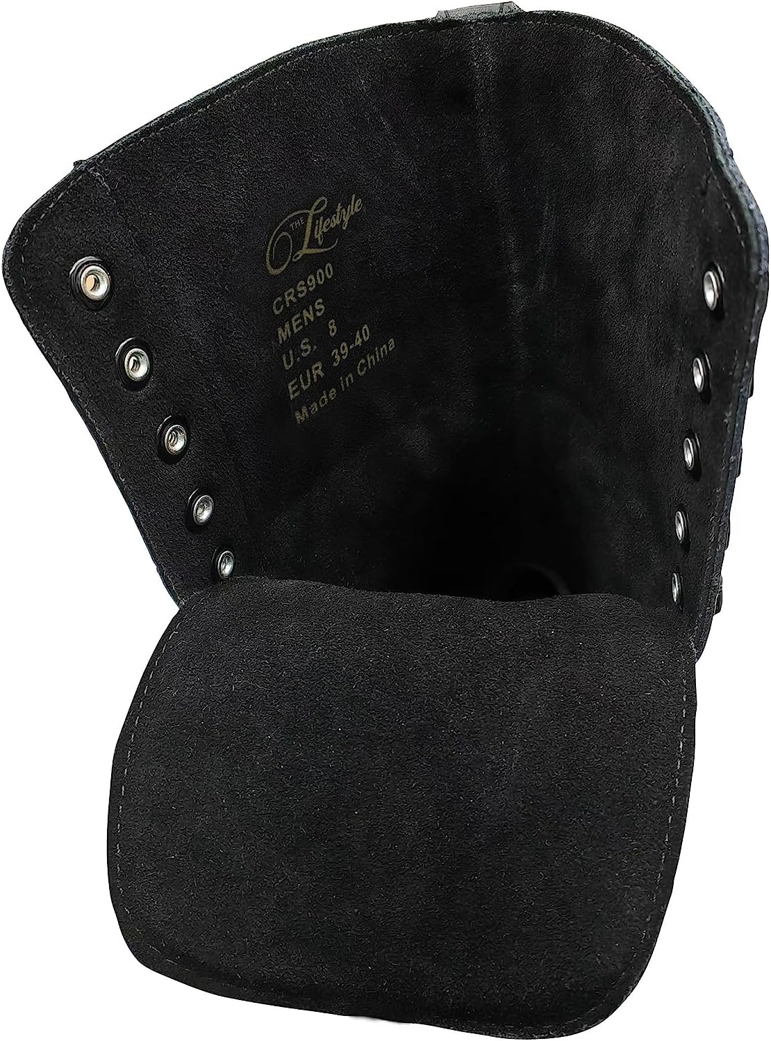 Chicago Skates Men's Premium Lifestyle Leather and Suede Lined Quad Rink Roller Derby Skate - Black