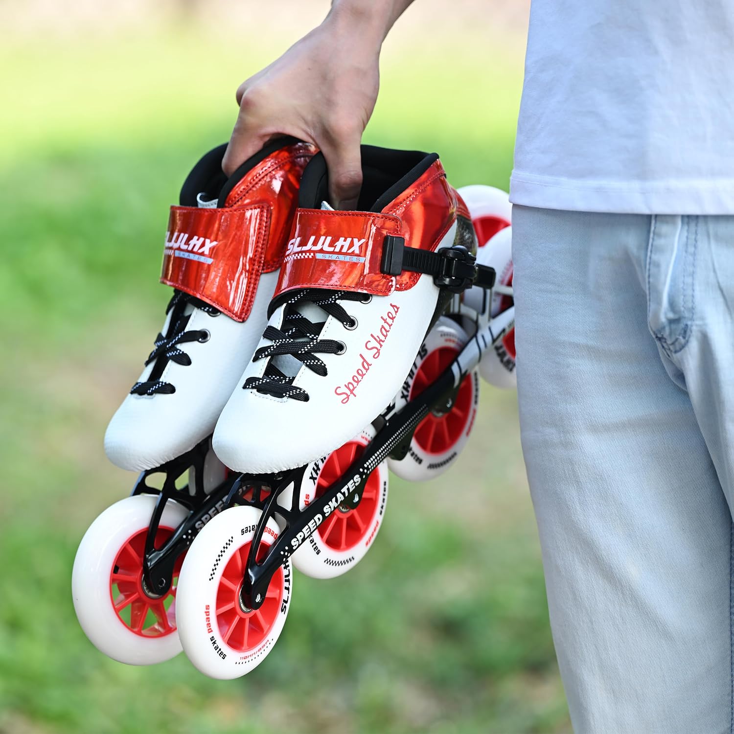 Inline Speed Skates for Men Women,Professional Carbon Fibre Inline Skates Adult Male,High Performance Fitness Racing Skates,Unisex