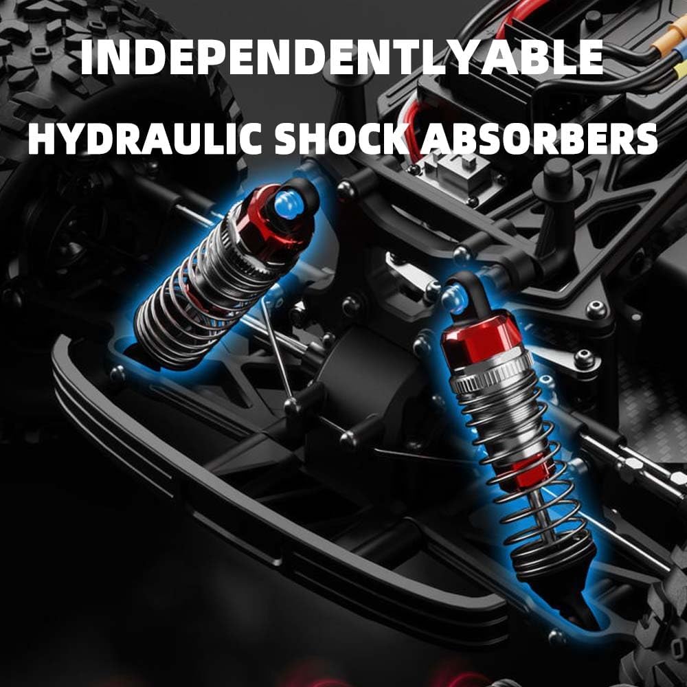 X-Verse 1/12 Brushless RC Buggy, Fast RC Cars for Adults, Max 70KM/H Electric Off Road RC Truck with 3S Battery, 4X4 High Speed All Terrain RC Waterproof Off-Road Cars- 3 Battery