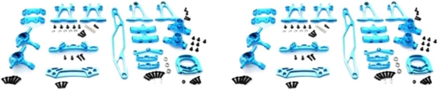 Models Upgrades Parts For Tamiya For TT02 For TT-02 1/10 2 Set Metal Modification Accessory Kit Suspension Arms Steering RC Car Upgrade Parts