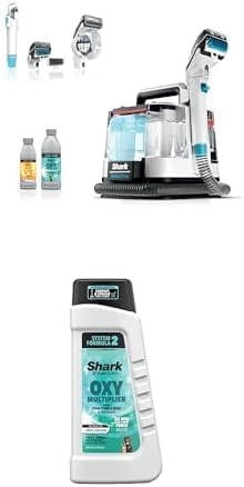 Shark PX201 StainStriker Portable Carpet & Upholstery Cleaner, Spot, Stain, & Odor Eliminator, 3 Attachments + Shark StainStriker 32oz OXY Multiplier Formula