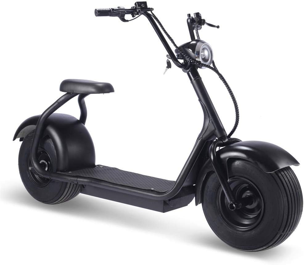 TOXOZERS 2000w Motor Lithium Electric Scooter for Adults, Fat Tire Electric Scooter with Seat, LCD Display, Bright LED Headlight, Hydraulic Front and Rear Brakes and Wide Deck