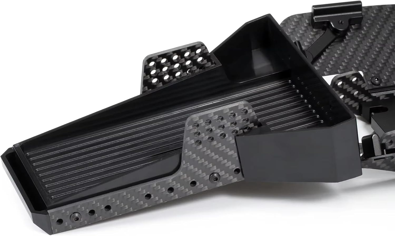 RC Crawlers Components For SCX10 For AR44 AR45 For Capra For TRX4 H4 1/10 For LCG Chassis Kit With Molded Rear Trunk Dual Servo Mount Links Gearbox Kit RC Crawler Car Parts(Chassis Kit)