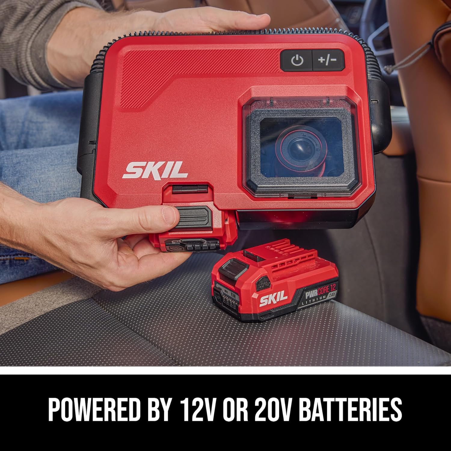 SKIL Brushless Slim Vacuum 20V Kit Including 2.0Ah Battery and USB-C Charger-VA1200D-10