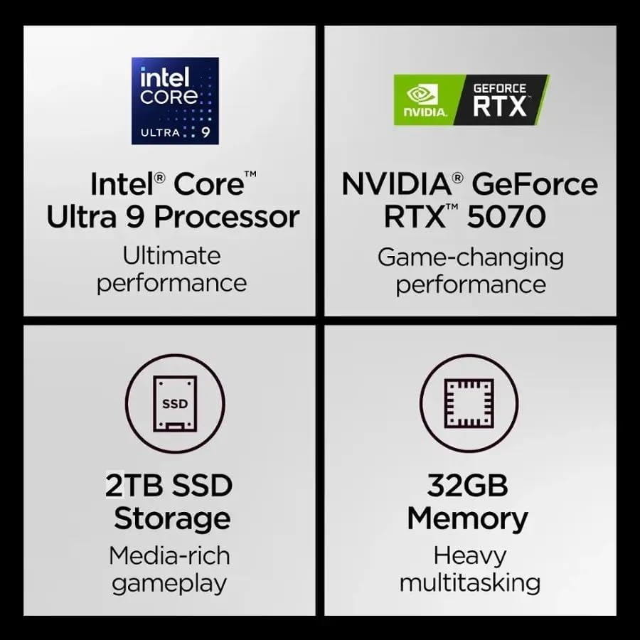 Lenovo Legion 7i Gen 10, AI Gaming Laptop, Intel Ultra 9 275HX, 16