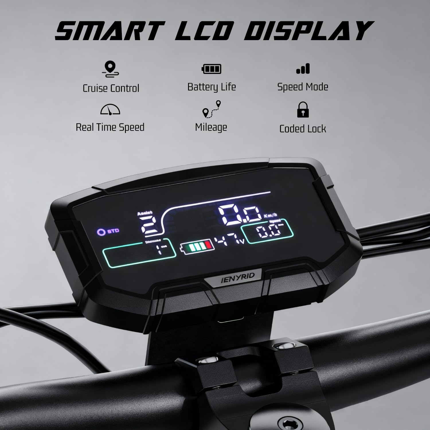 S1 Electric Scooter Adults, 1200W Peak Motor Off Road Electric Scooter, Up to 30 Miles Range / 28MPH, 10