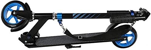 Scooters Kick Scooter for Adults Kids Foldable Unisex Adult Kick Scooters with Shoulder Strap Portable Lightweight Commuter Scooters Birthday Gifts for Women/Men/Teens/Kids Up to 100kg Non-Electri