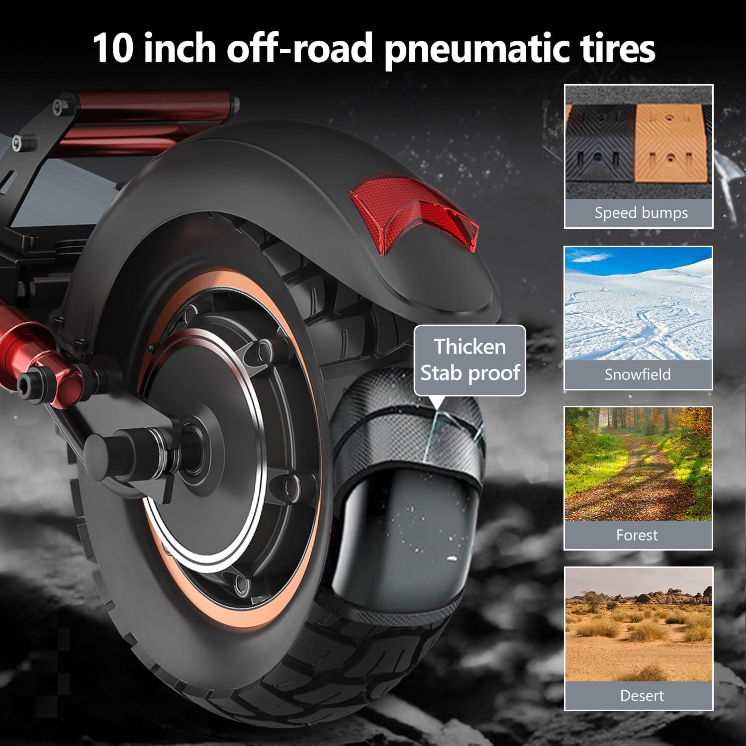 Electric Scooter Peak 1000W 28MPH & 20-40KM, 12.5Ah, 10