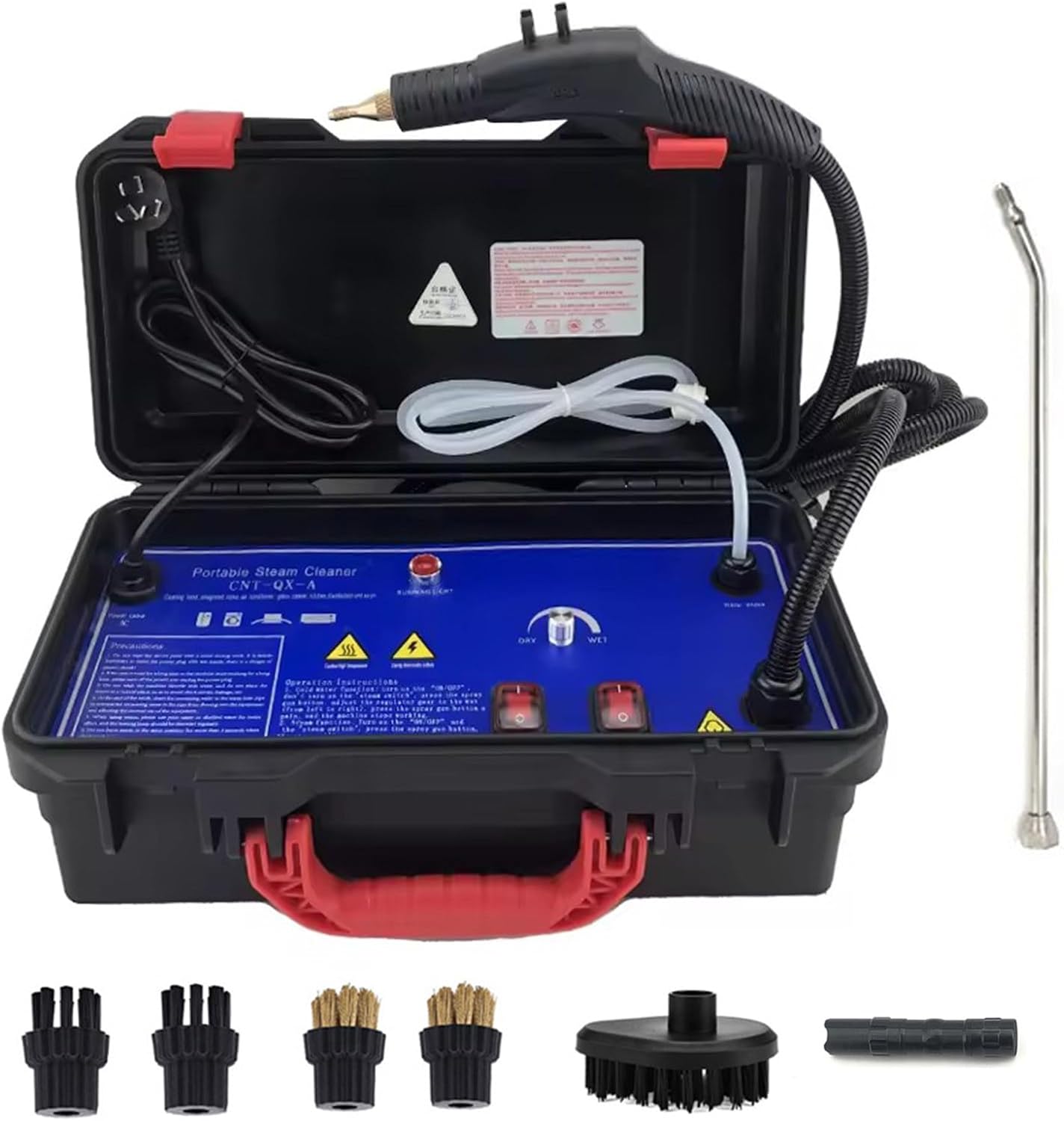 guoyjmm Steam Cleaner, High Heat Steam Cleaner, Handheld Portable Instant Steam Cleaning Machine Car Detailing Washer Kitchen Cleaning Machine for Clean Microwave Ovens, Sofas,220V-3000W