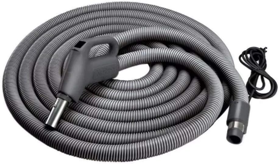 Broan-NuTone CH515 Current-Carrying Crush-Proof Central Vacuum Hose with Swivel Handle, 30' Long, 1.38