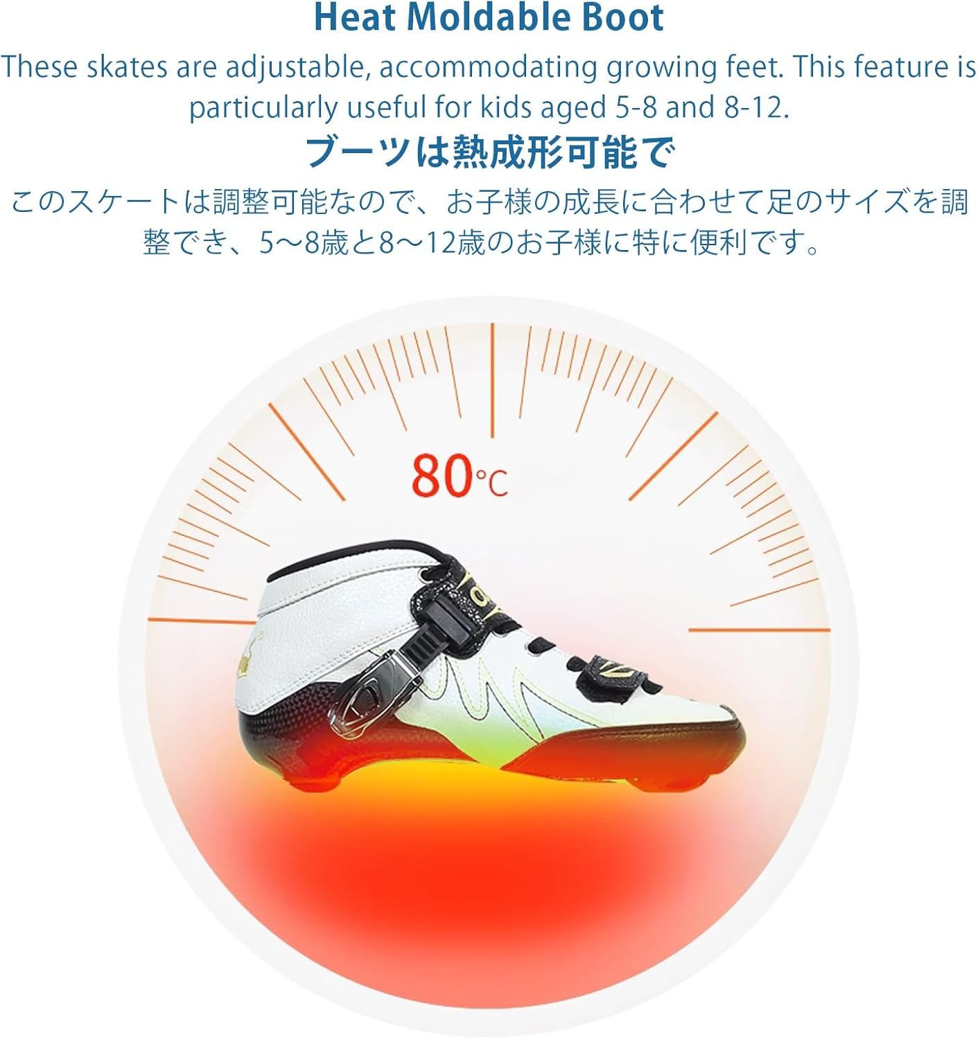 Inline Speed Skates for Men Women, High Performance Adjustable Competitive Skating, Heat Moldable Carbon Fibre Professional Speed Inline Racing Skates, Unisex