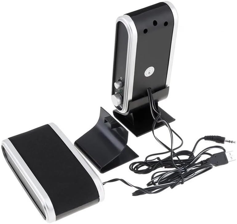 USB2.0 Wired Power Speaker Stereo 3.5mm Audio Jack PC Laptop for Notebook Desktop Computer Headset