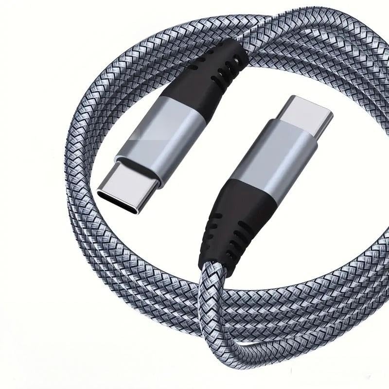 Maine USB C to USB C Data Cable - 60 watts, Fast Charging, Woven Data Cable, Factory Wholesale Sale (1000, 3m)