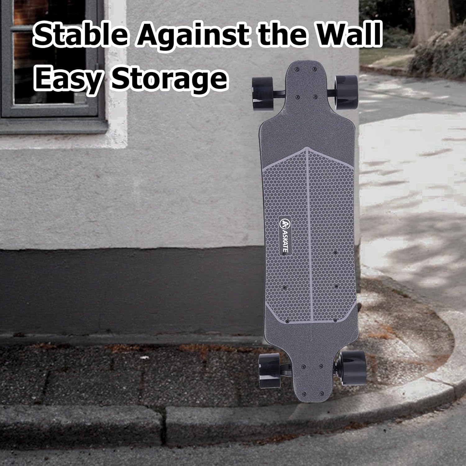 A1 Electric Skateboard with Remote, Rang Up to 17 Miles/24, 8 Ply Canadian Maple, Smooth Breaking, Suitable for Younger Beginners