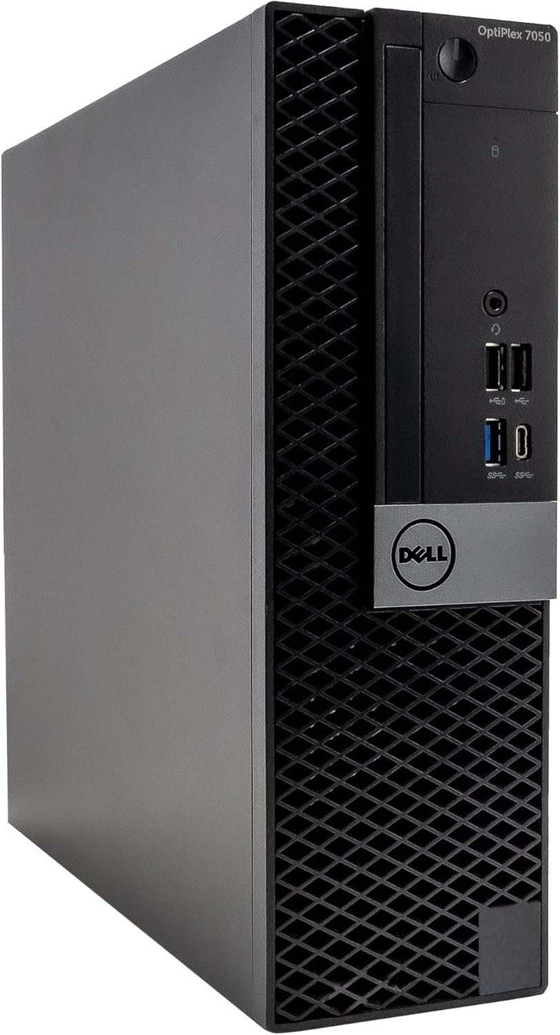 Dell OptiPlex 7050 Small Desktop Computer (SFF) PC | Intel i5 (3.8GHz Turbo) | 16GB DDR4 RAM | 500GB SSD+1TB | WiFi-5G+BT | Windows 11 Pro | New 24” Monitor | RGB Mouse,Keyboard+Speakers (Renewed)
