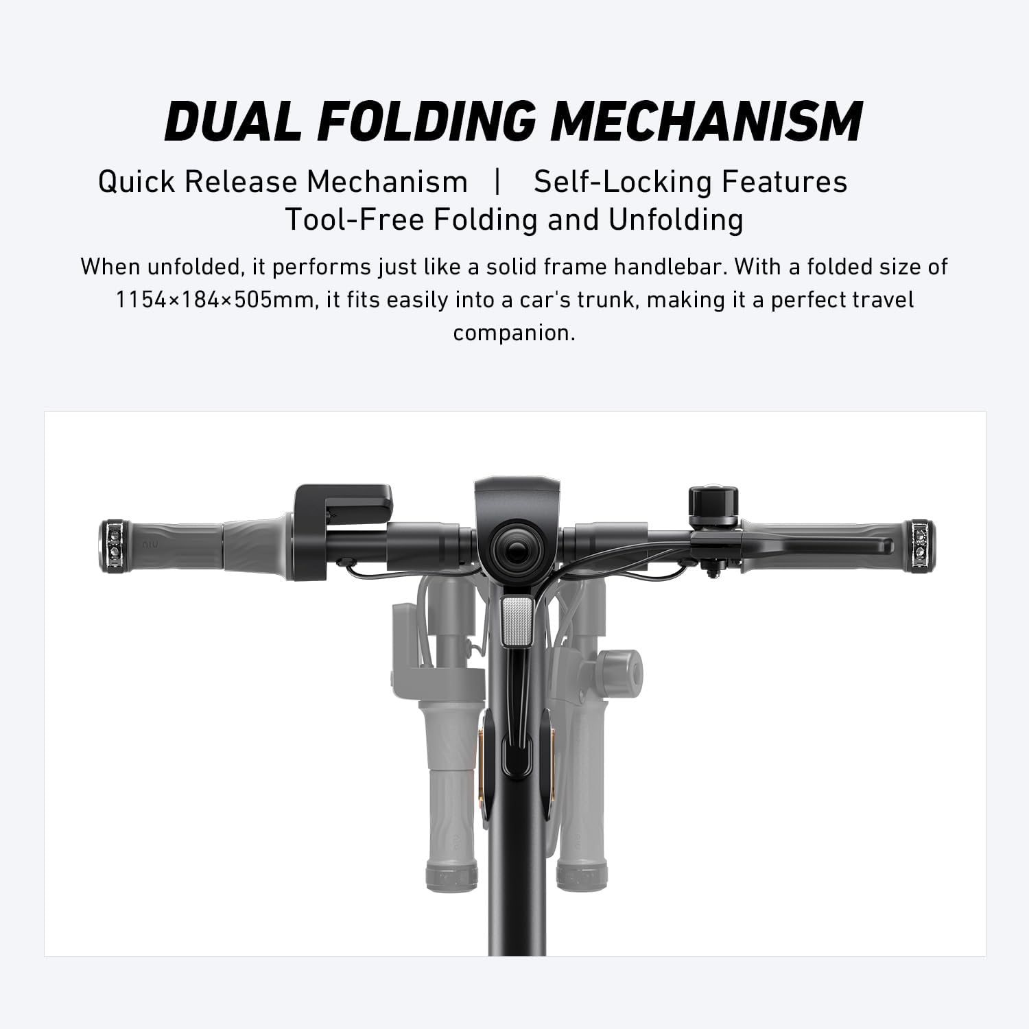 NIU K100P/K300P/K300X Electric Scooter Adult - E Scooter with Suspension, 600-1000W Peak Power, 18-37.3 Miles Max Range, Top Speed 17.4-23.6MPH, Commuting E-Scooter