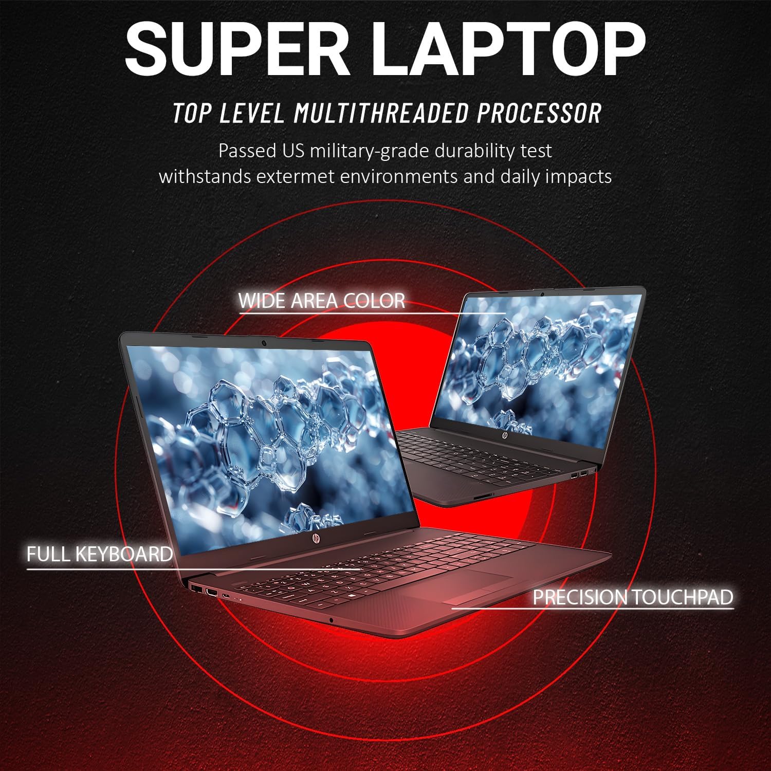 HP G8 Business and Students Laptop with 1 Year Microsoft Office 365, AMD 5000 Powerful Processor (Outperforms i7-1165G7), 15.6