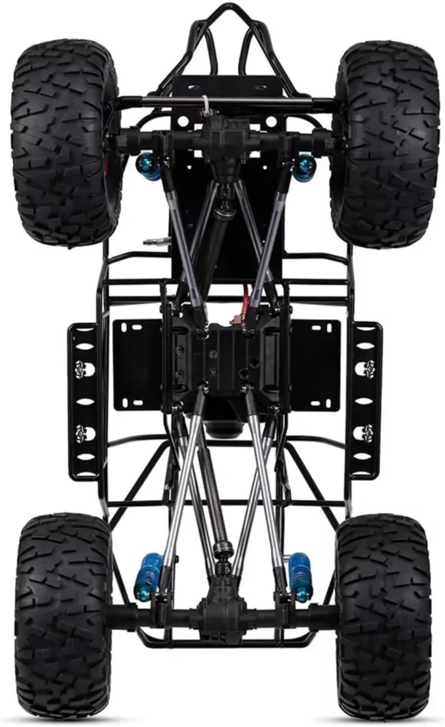 RC Car Parts for Axial for Scx10 90046 90047 1/10 Rc Crawler for Climbing Car DIY 313mm Rc Car Frame Wheelbase for Chassis Frame with Tries(Size2)