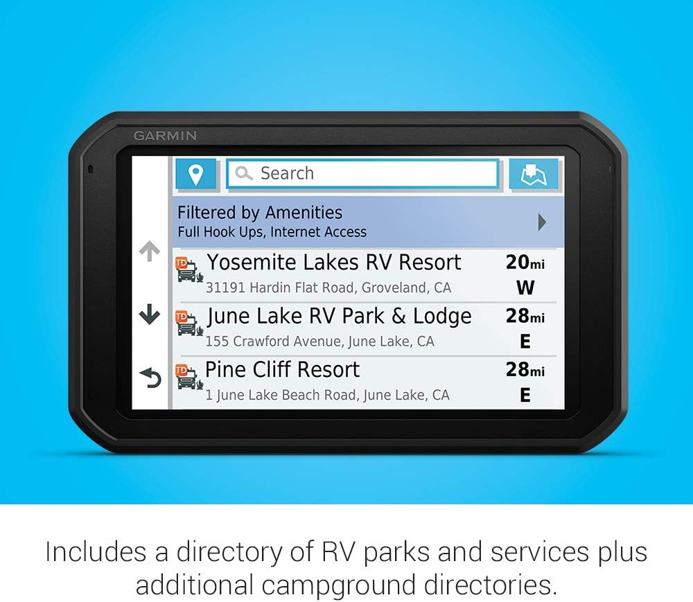 Garmin RV 785 & Traffic, Advanced GPS Navigator for RVs with Built-in Dash Cam, High-res 7
