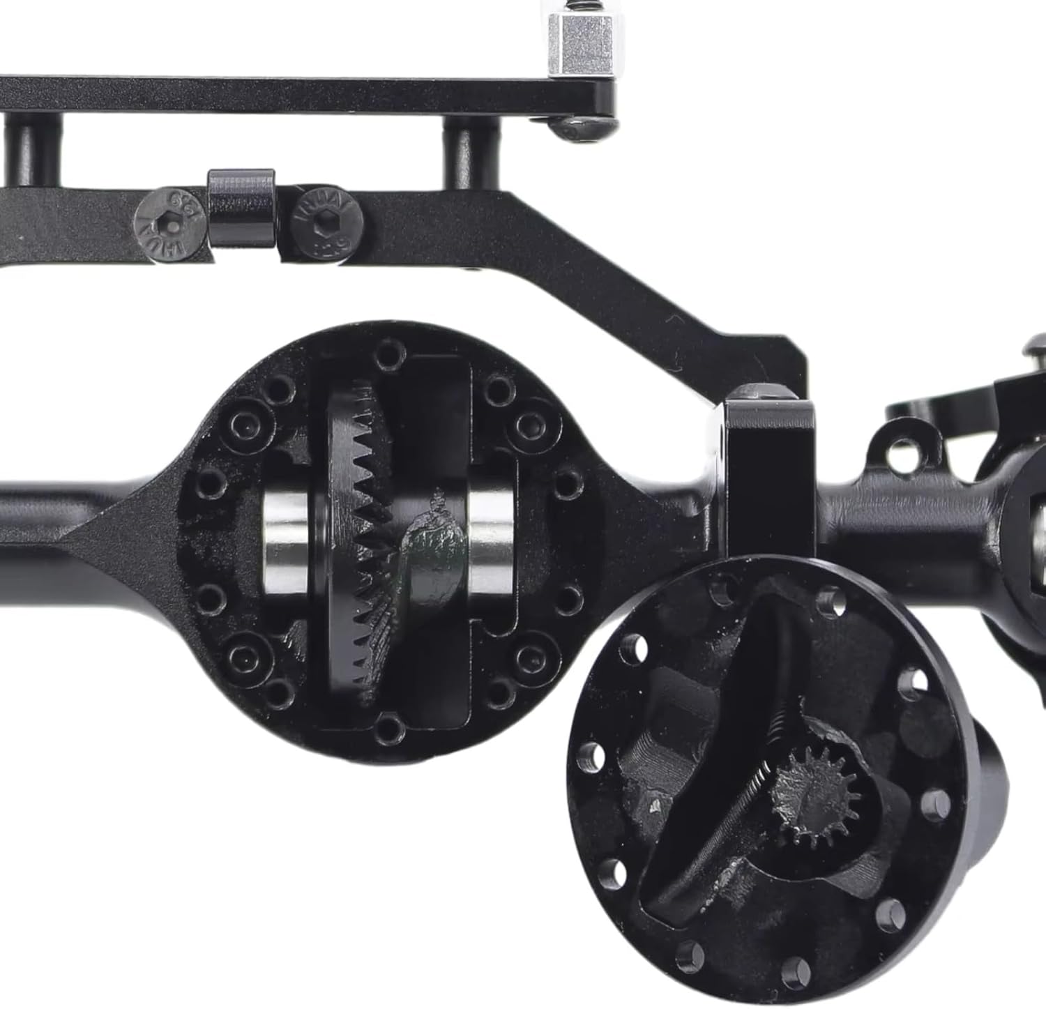 RC Car Accessories Compatible with Gelande for Yota 1/10 RC Crawler Car Parts Accessories CNC Aluminum Axle Front and Rear Straight Complete Axels