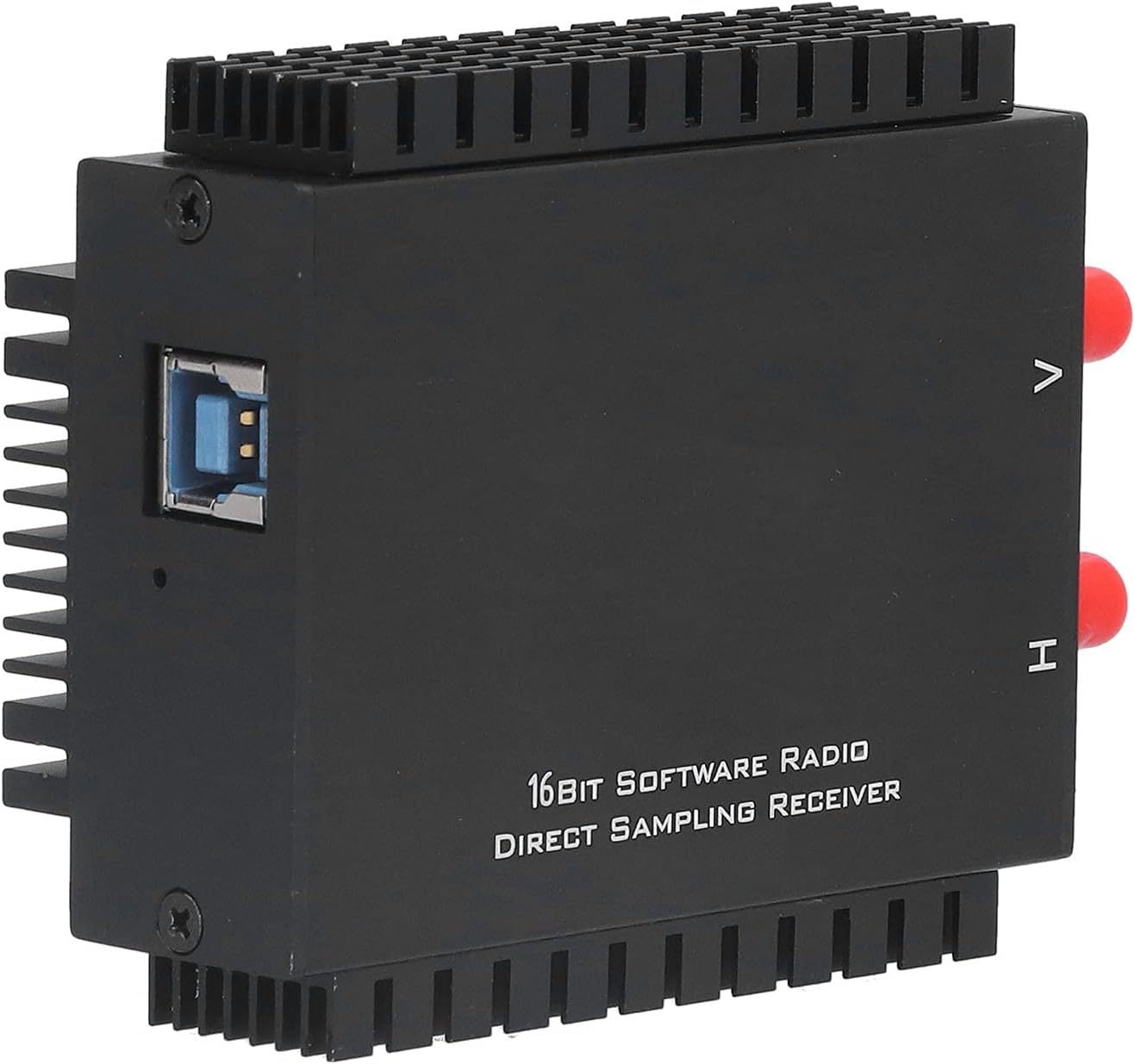 Software Radio Receiver SDR Module Transceivers Receiver RX888 MKII Aluminum Enclosure 1kHz-64MHz ATT VGA Adjustment -10dB to +33dB