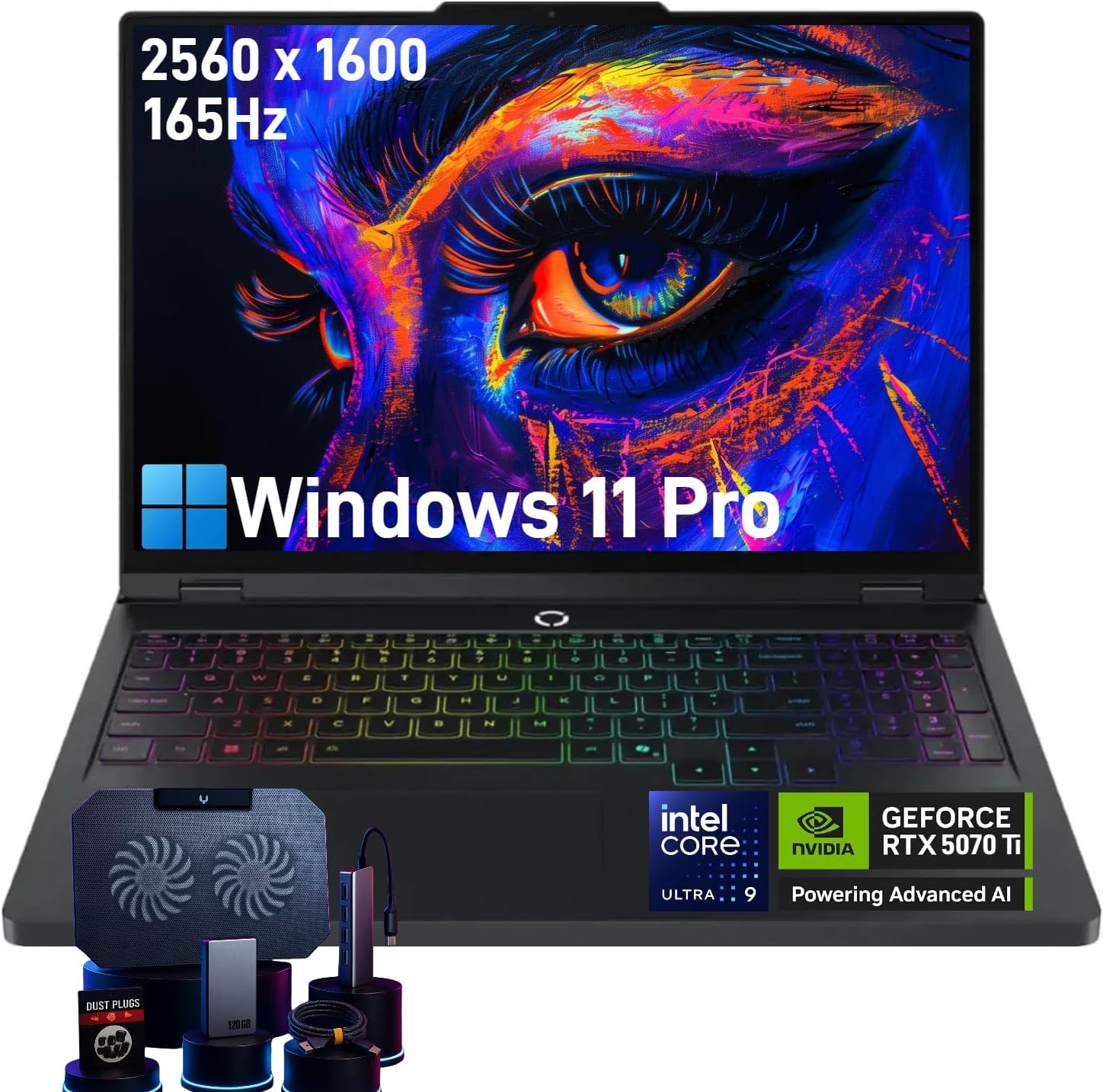 Lenovo Legion Pro 5i Gaming Laptop - Intel 24 Core Ultra 9 275HX, GeForce RTX 5070 Ti, 16