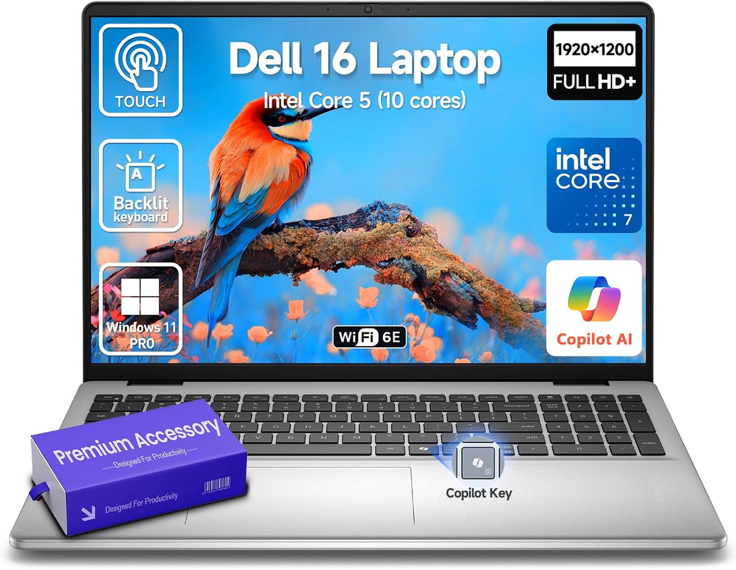 Dell 2026 16 Laptop Touchscreen Computer, 16