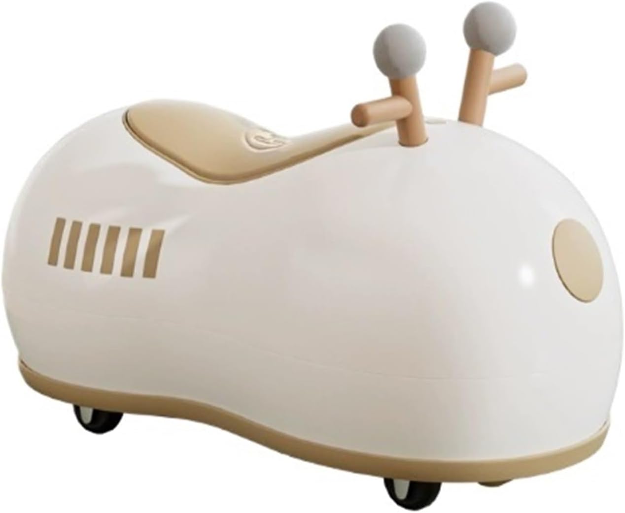 Ride on Push Car Peanut Shape Swing Car with 4 Universal Wheels Music Anti-Rollover Toy for Boys & Girls