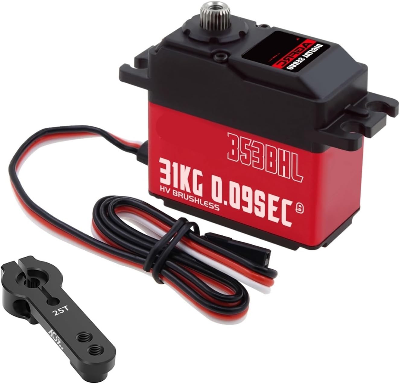 B53BHL V2 B53CHL V2 31KG 32KG Magnetic Coreless Torque Fast Speed Programmable Brushless Standard RC Servo 1Pcsa(B53BHL V2 31kg Set1)