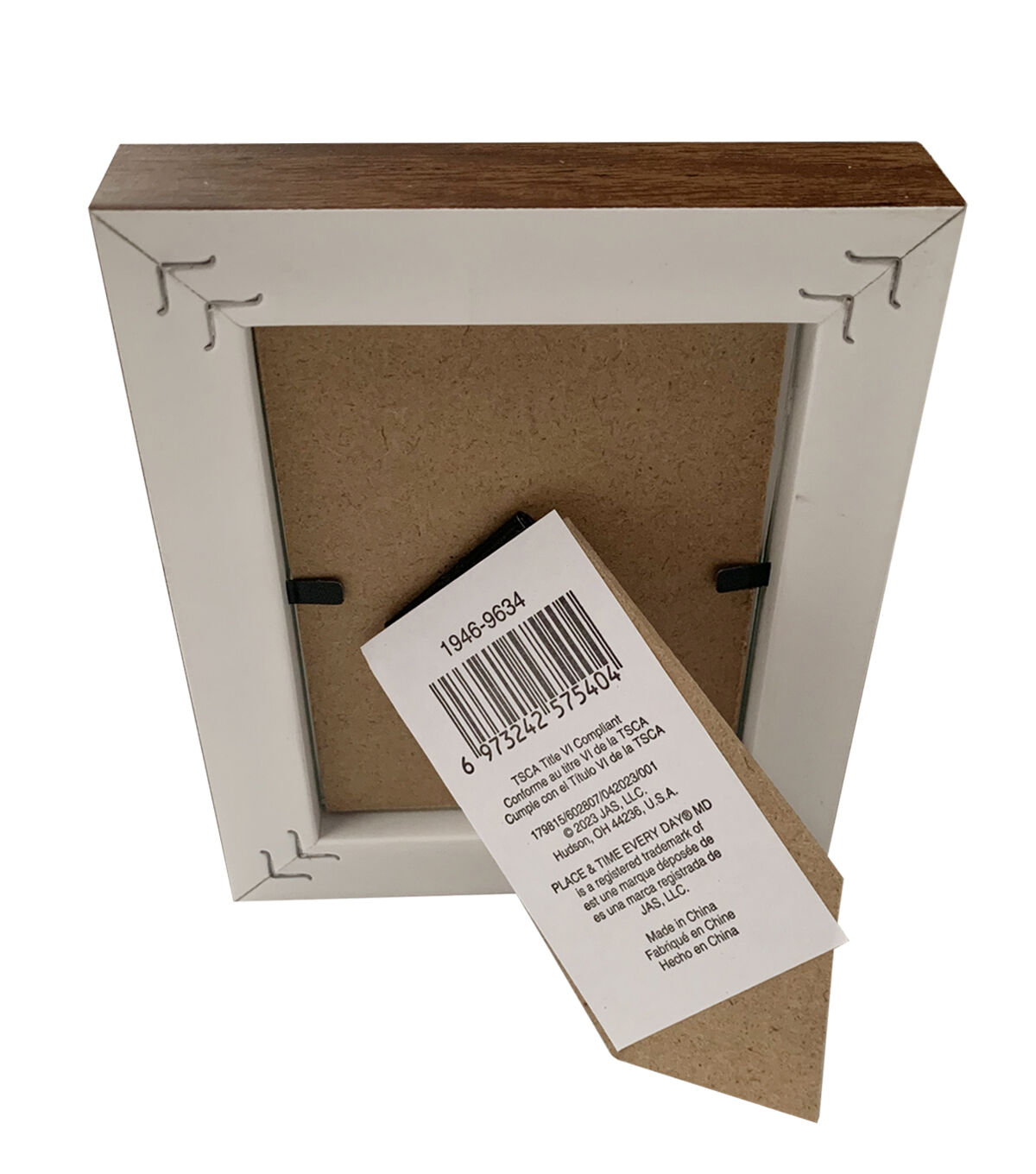 2.5 x 3.5 Light Brown Plastic Tabletop Picture Frame by Place & Time