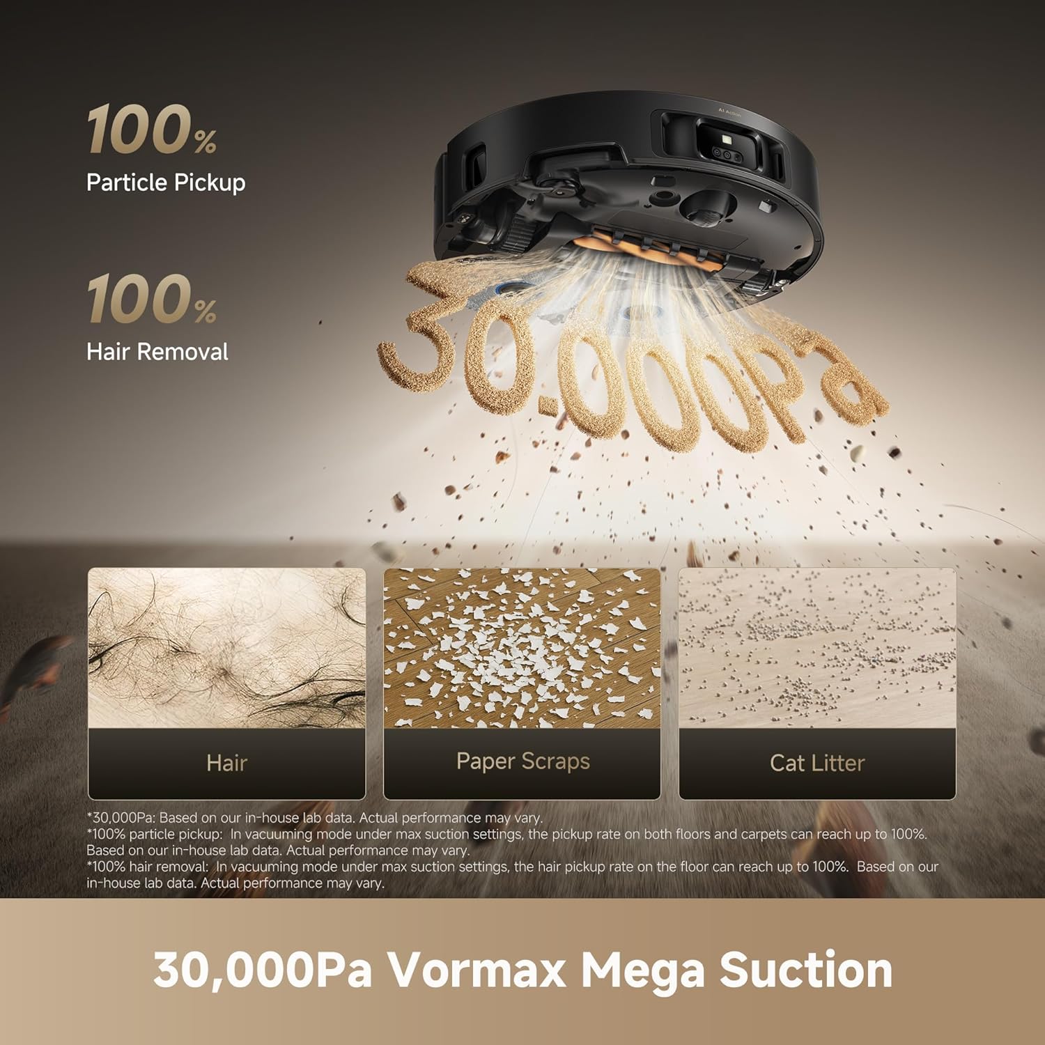 DREAME Matrix10 Ultra Robot Vacuum and Mop, Multi-Mop Switching, 3.14inch Obstacle Clearing, 30,000Pa Suction, Self Empty&Refill, Self-Cleaning, 100% Detangling, 240+ Obstacle Avoidance, Voice Control