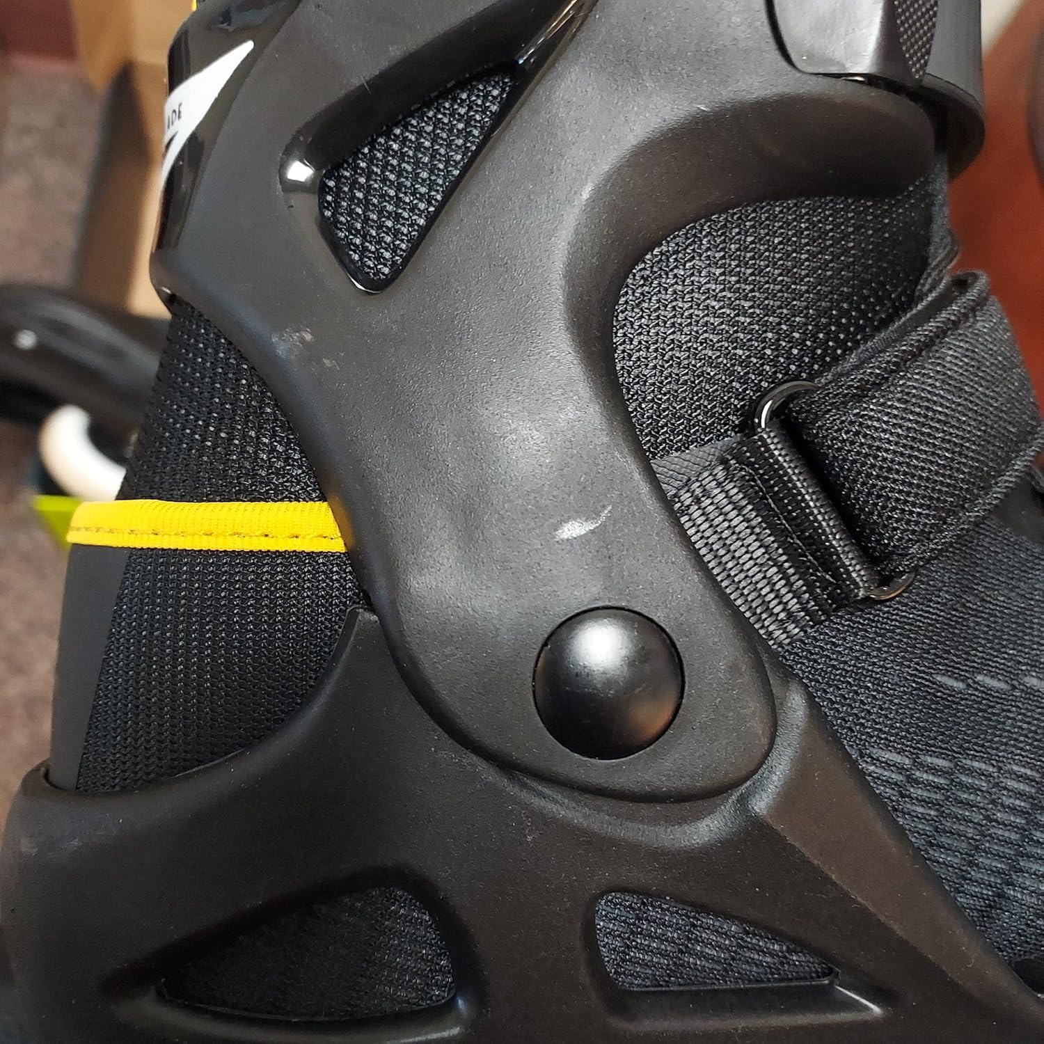 Rollerblade Macroblade 100 3WD Mens Adult Fitness Inline Skate, Black and Saffron Yellow, Performance Inline Skates