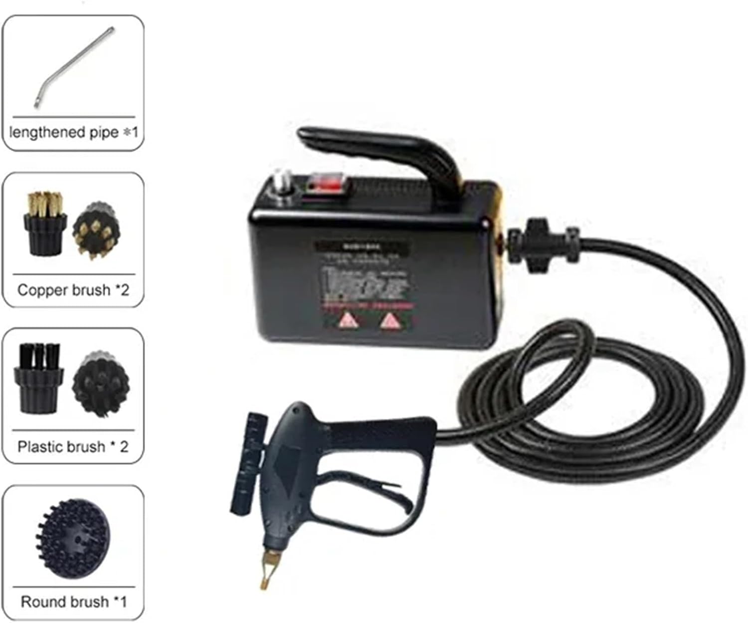 Steam Cleaner High Temperature and Pressure Sterilization Air Conditioning Kitchen and Home Appliances Wet Cleaner 110V 220V(Upgrade Black,220 V)