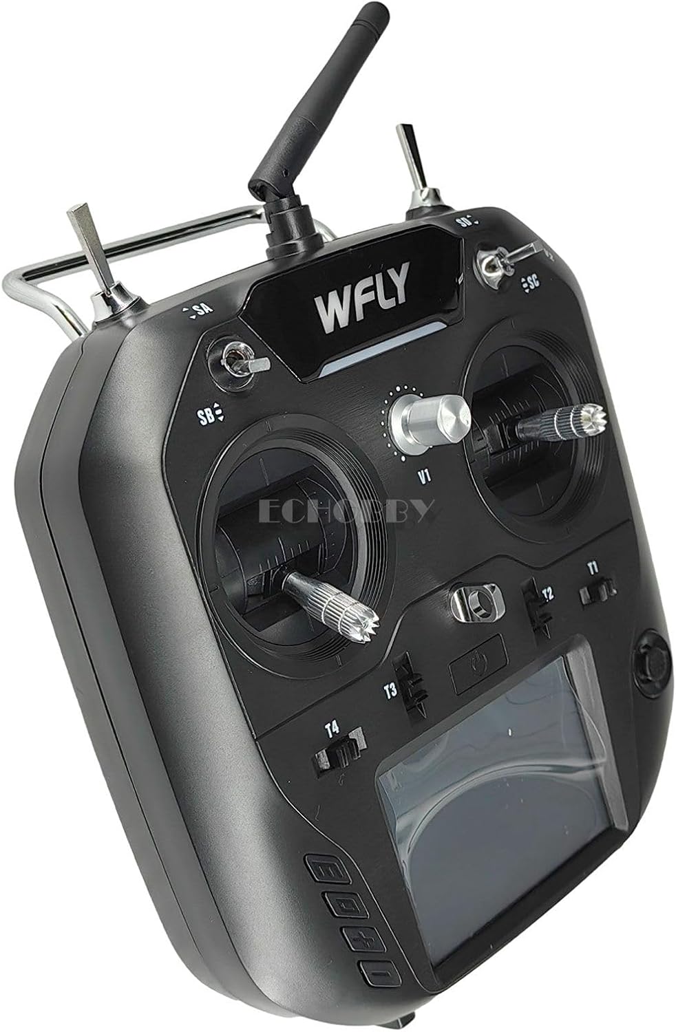 WFLY ET07 +RF207S 10Ch Digital Proportional RC System for Airplane Glider Helicopter Multi-Rotors Vehicle Ship (Mode 2 (Left Hand Throttle))