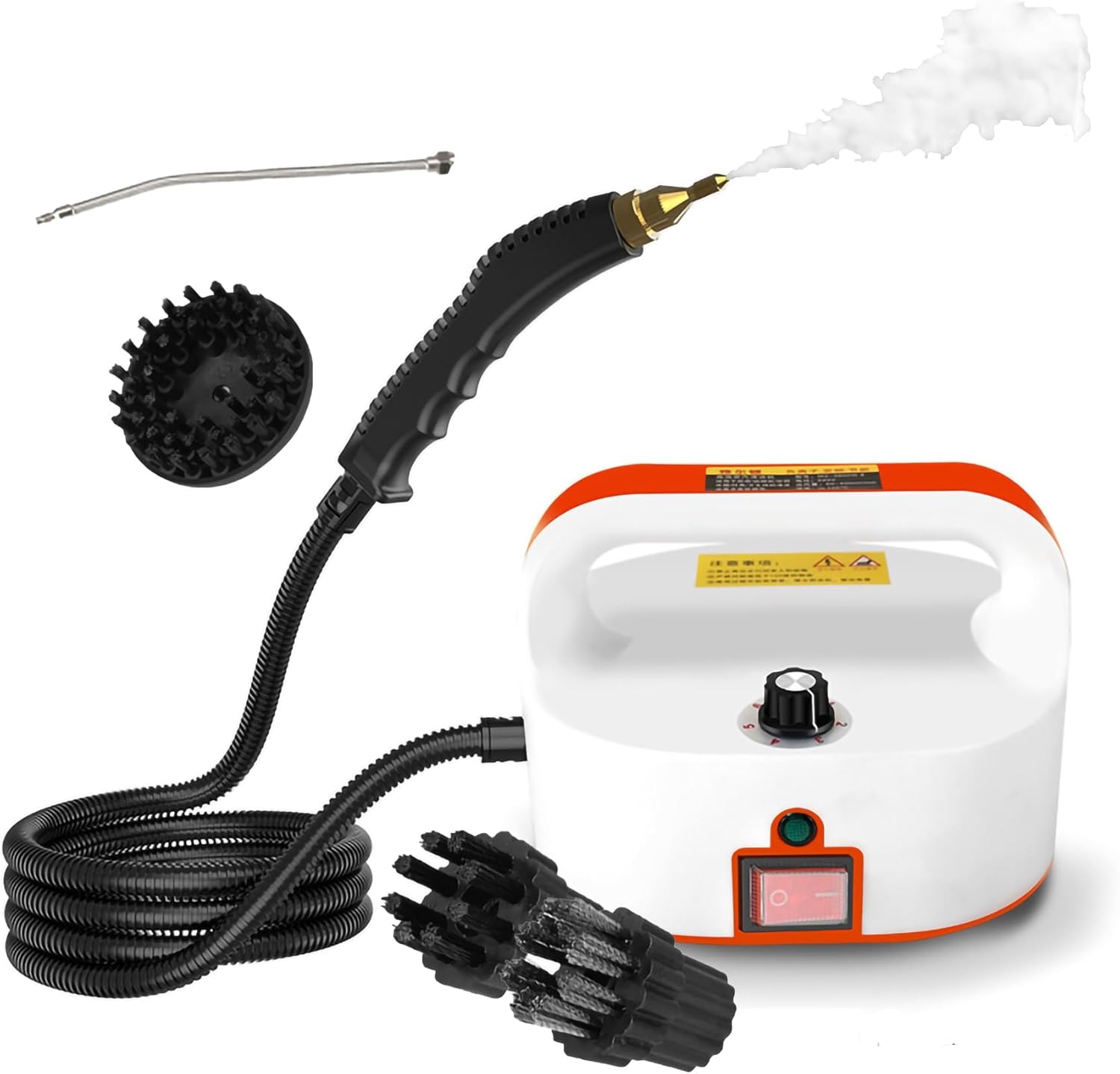 Electric Steam Cleaning Machine 1600W Handheld Steam Cleaner, Quickly Generate High-Temperature Pressurized Steam, Multi-Purpose Steamer for Home Use/Car Detailing/Kitchen/Bathroom/Furniture (Color :