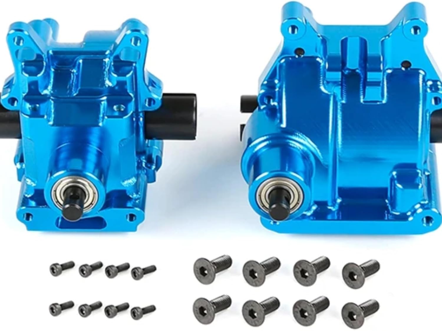 RC car Components Compatible with Losi 5ive T KMX2 for ROVAN LT 1/5 RC Car Upgrade Parts Aluminum Front Transmission Box Rear Transmission Box