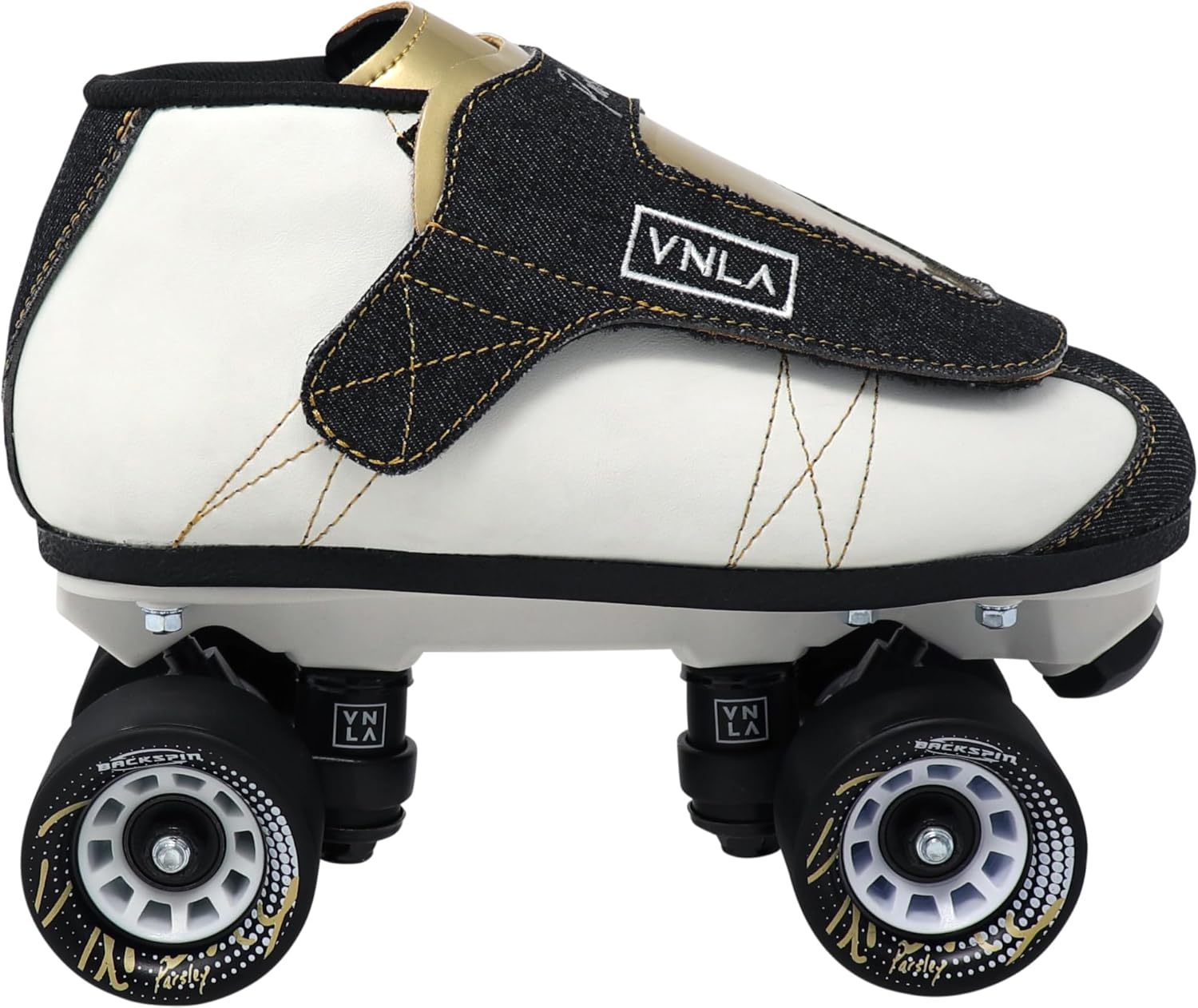 VNLA Jr. Chuck Parsley Jam Roller Skates | Includes VNLA Reaction ABEC-9 Bearings, Jam Plugs, and Backspin 93A 63mm Indoor Wheels| Speed Roller Skates for Men and Women | Sizes 3-14