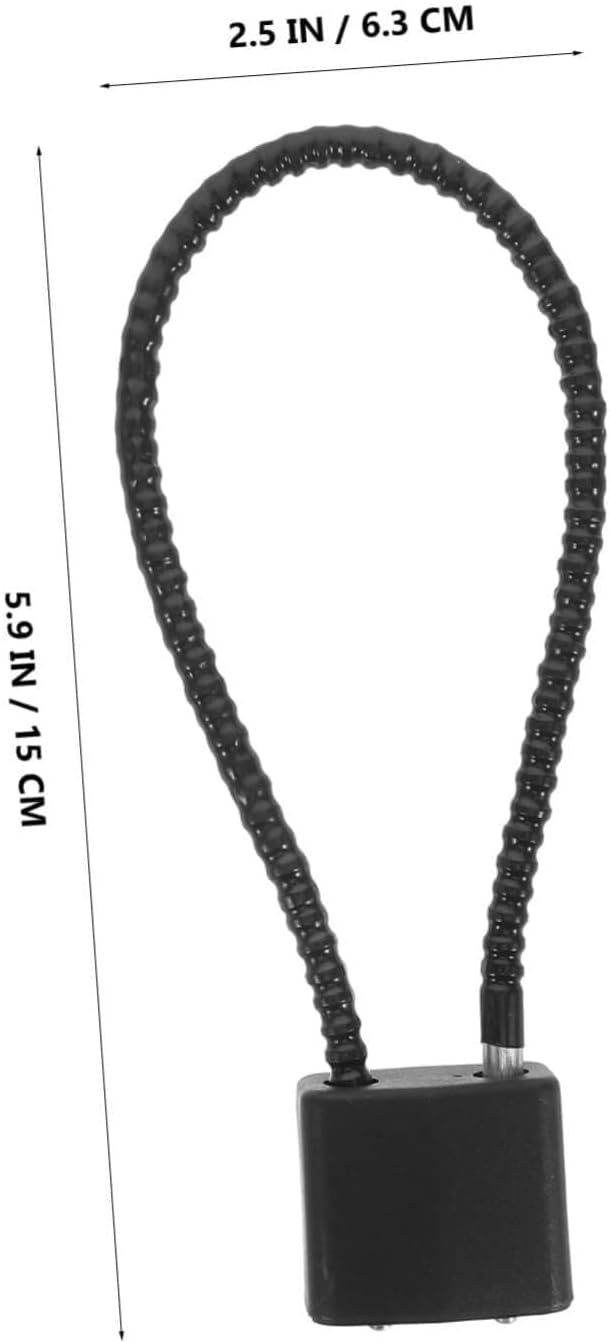 Cable Lock for Gate, Electric Scooters, Cabinets Doors, Steel Wire Padlock for Versatile Security, Compact Design